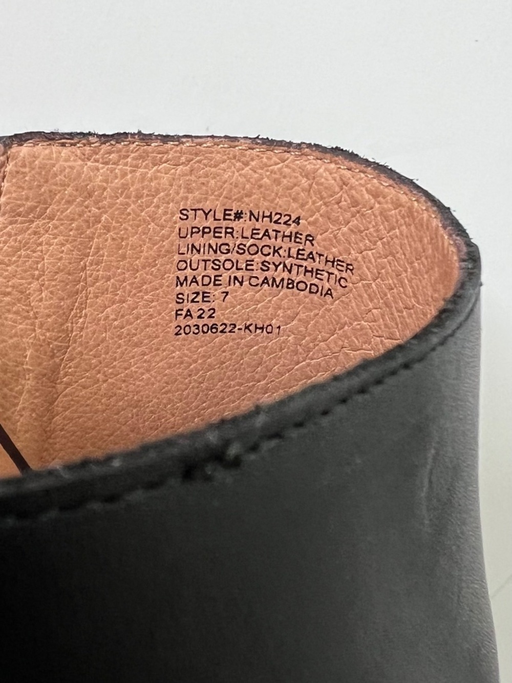 Madewell Mindy Leather Mules Black Slip On Shoes Size 7 - Picture 4 of 9
